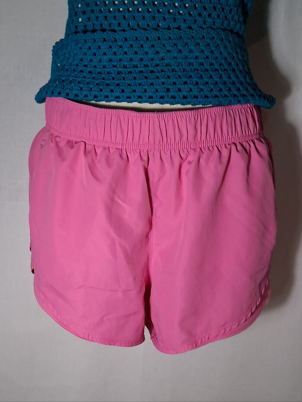 Athletic Works Core Running Shorts Brief Liner Stretch Pink Size M 8/10